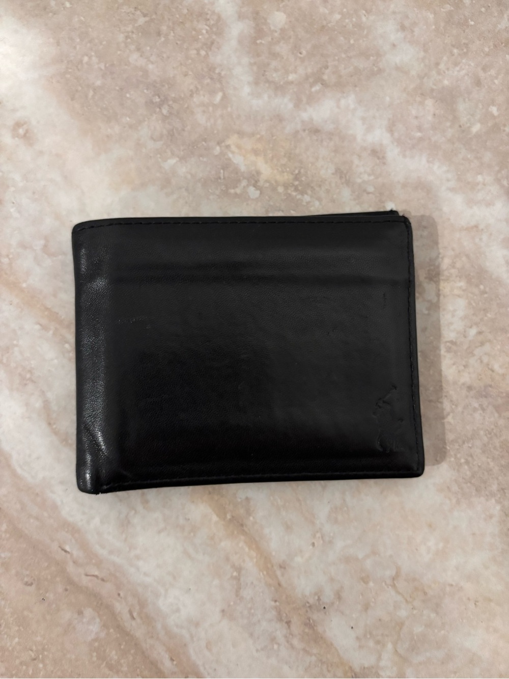 Polo by Ralph Lauren Classic Black Leather Bifold Wallet